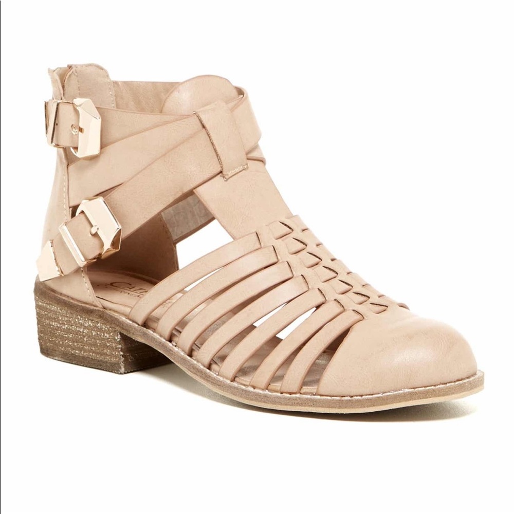 catherine malandrino spier strappy booties 8.5
